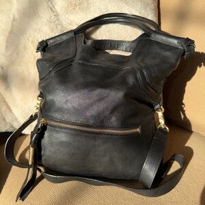 Foley & Corinna Elegant Black Leather Women's Bag